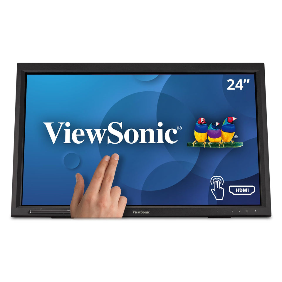 ViewSonic TD2423D front view to showcase the 24-inch touch display for kiosks