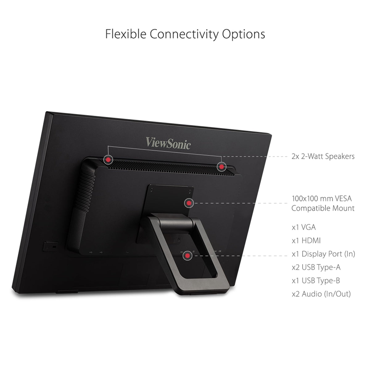 ViewSonic TD2423D VESA mounting compatibility for flexible setups