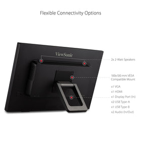 ViewSonic TD2423D VESA mounting compatibility for flexible setups