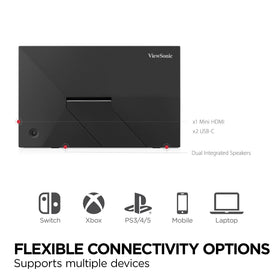 ViewSonic VA1653 built-in stand and protective sleeve for quick setup