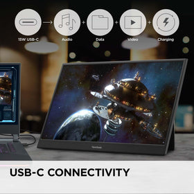 ViewSonic VA1653 Mini HDMI connectivity for broad device compatibility