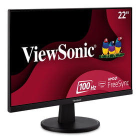 ViewSonic VA2247-MH frontal view with ultra-slim bezels for seamless multi-monitor setups.