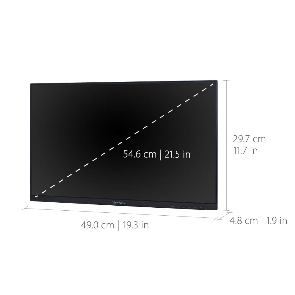 ViewSonic VA2256-MHD_H2 Flicker-Free and Blue Light Filter reduce eye fatigue.