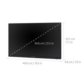 ViewSonic VA2256-MHD_H2 Flicker-Free and Blue Light Filter reduce eye fatigue.