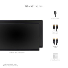 ViewSonic VA2256-MHD_H2 FreeSync provides smooth frames for comfortable gaming and video.