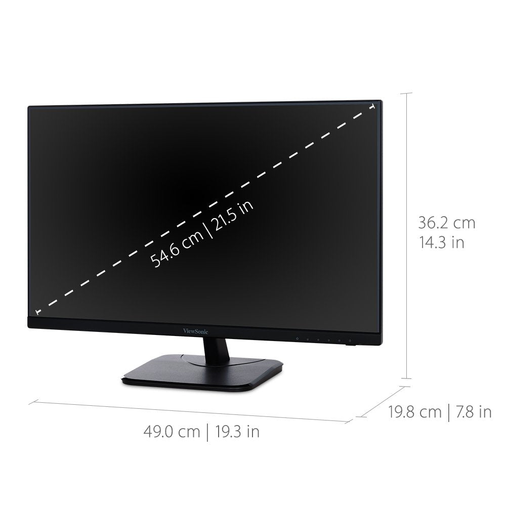 ViewSonic VA2256-MHD IPS color demo emphasizing wide viewing angles and vivid output