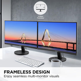 ViewSonic VA2416C 100Hz refresh delivers smoother motion for gaming and scrolling.