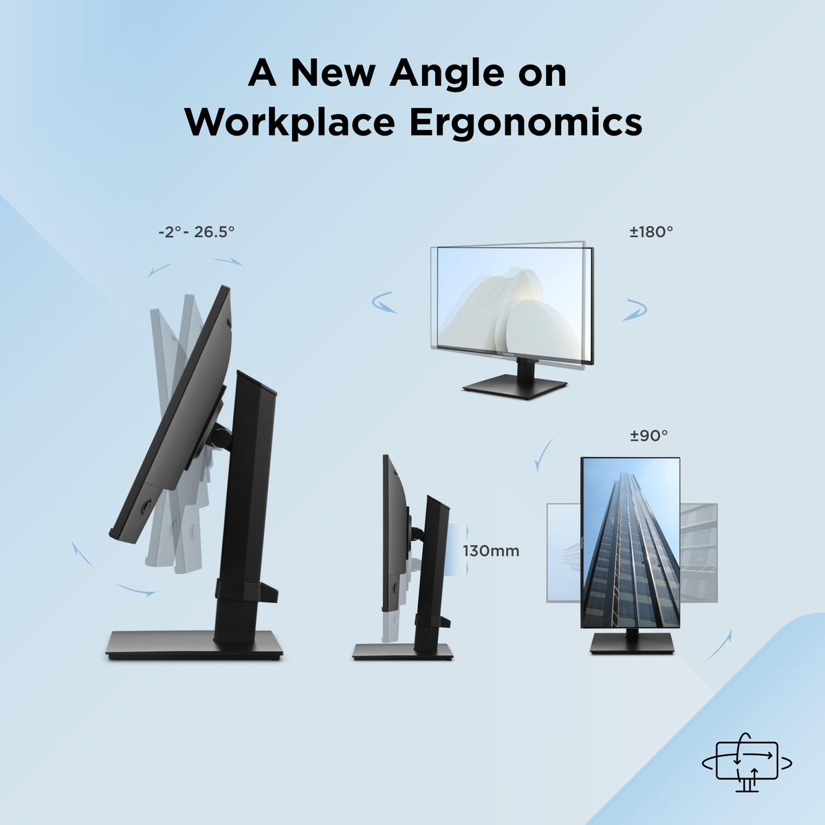 ViewSonic VA2448-MHJ HDMI and VGA inputs simplify device connectivity