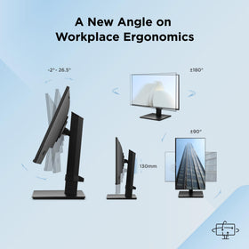 ViewSonic VA2448-MHJ HDMI and VGA inputs simplify device connectivity