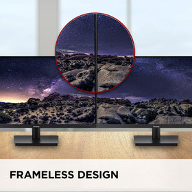 ViewSonic VA3209M built-in speakers simplify desk setup during meetings.