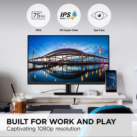 ViewSonic VA3209M frameless design enables seamless multi-monitor layouts.