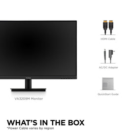ViewSonic VA3209M presets for Game, Movie, Web, Text, and Mono tasks.