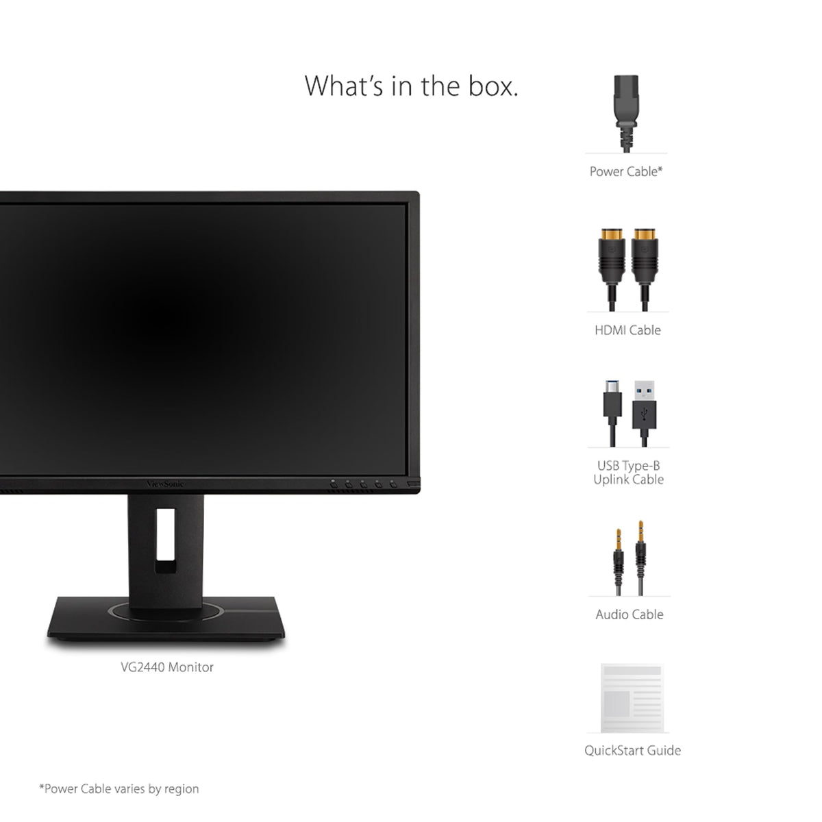 ViewSonic VG2440 Blue Light Filter eases late-night work sessions.