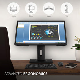 ViewSonic VG2440 HDMI DisplayPort VGA USB ports simplify setup.