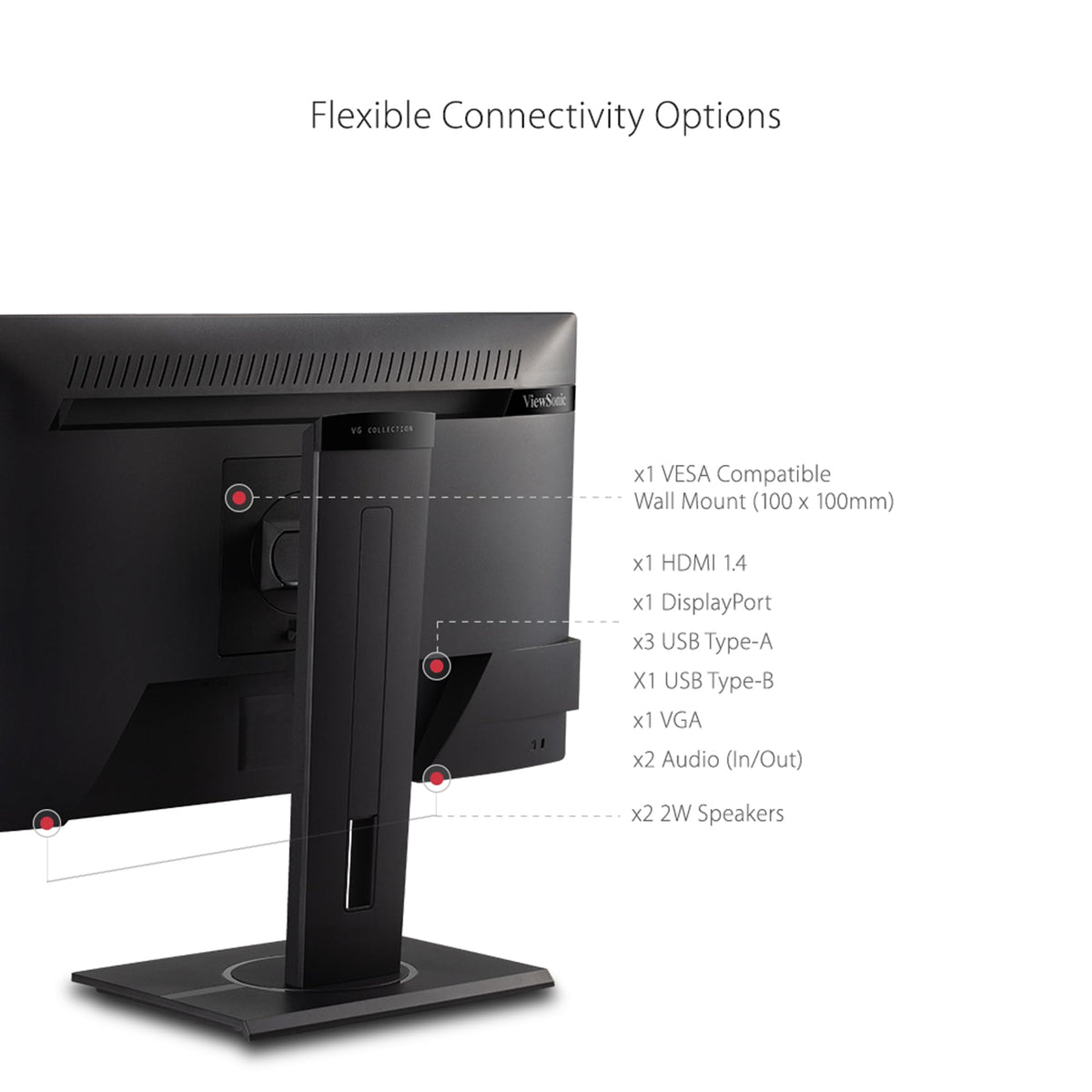 ViewSonic VG2440 Flicker-Free technology reduces eye fatigue.