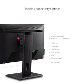 ViewSonic VG2440 Flicker-Free technology reduces eye fatigue.
