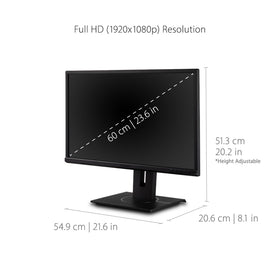 ViewSonic VG2440 24-inch Full HD display delivers sharp images and wide angles.