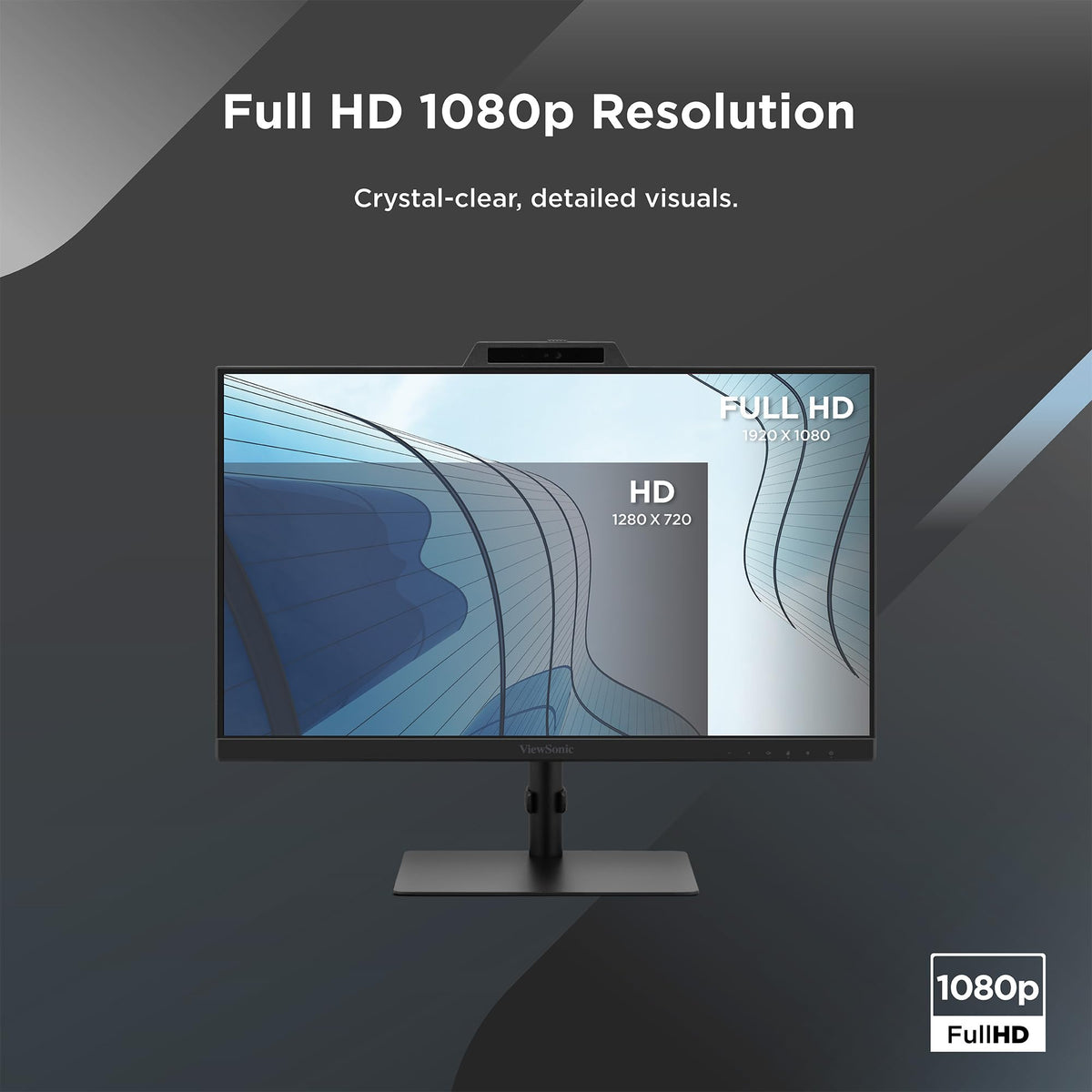 HDMI input on ViewSonic VG2441V supports modern laptops and desktops.