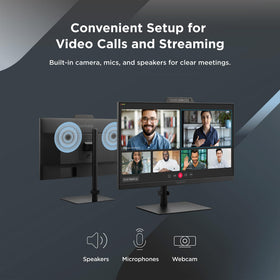 USB-C port on ViewSonic VG2441V supports video, audio, and data.
