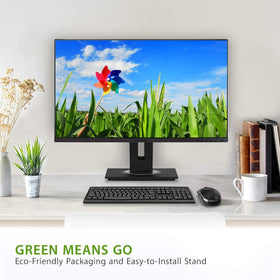 ViewSonic VG2455-2K 3-sided thin bezel for seamless multi-monitor setups