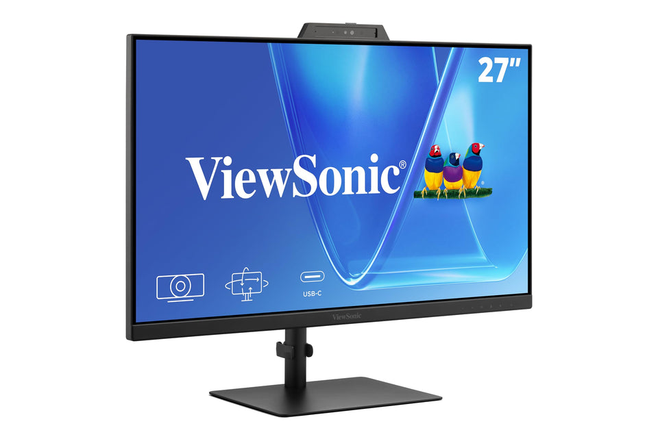 ViewSonic VG2741V front view with crisp Full HD display for productive work sessions.