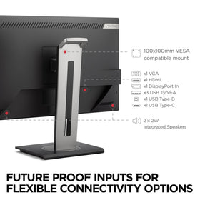 ViewSonic VG2748A-2K multi-port connectivity supports laptops and desktops