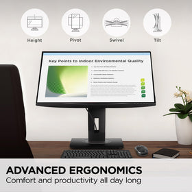 ViewSonic VG2748A-2K quick-release stand simplifies setup and reconfiguration