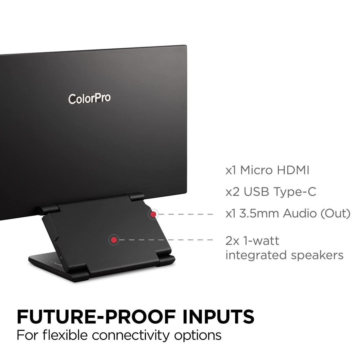 ViewSonic VP16-OLED USB-C and HDMI connectivity for flexible workflows
