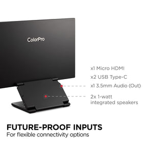 ViewSonic VP16-OLED USB-C and HDMI connectivity for flexible workflows