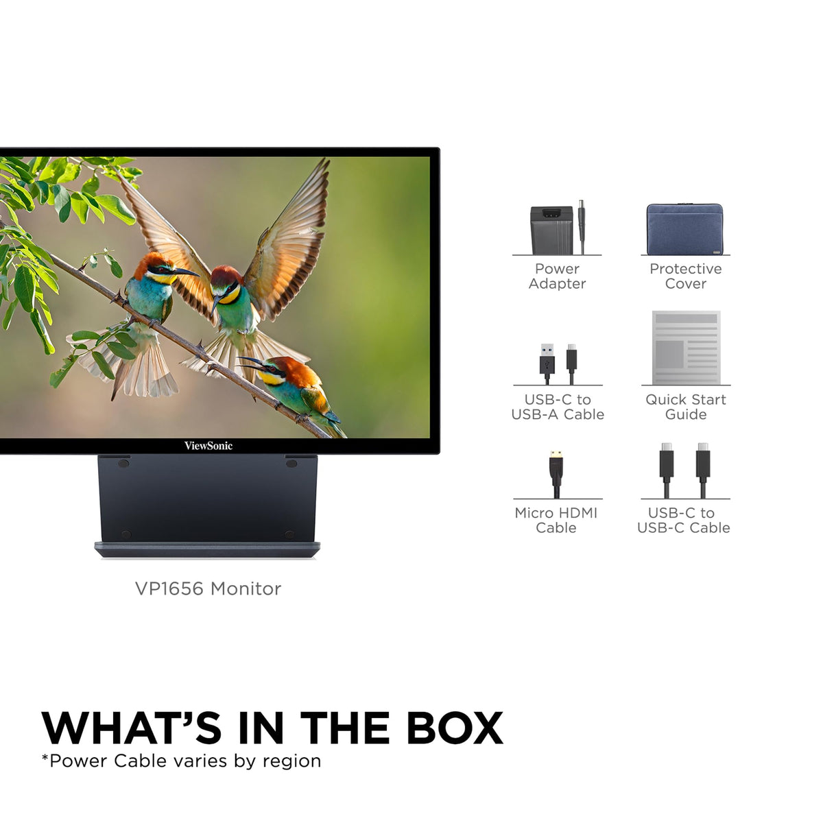 ViewSonic VP1656 monitor hood reduces glare in bright environments.