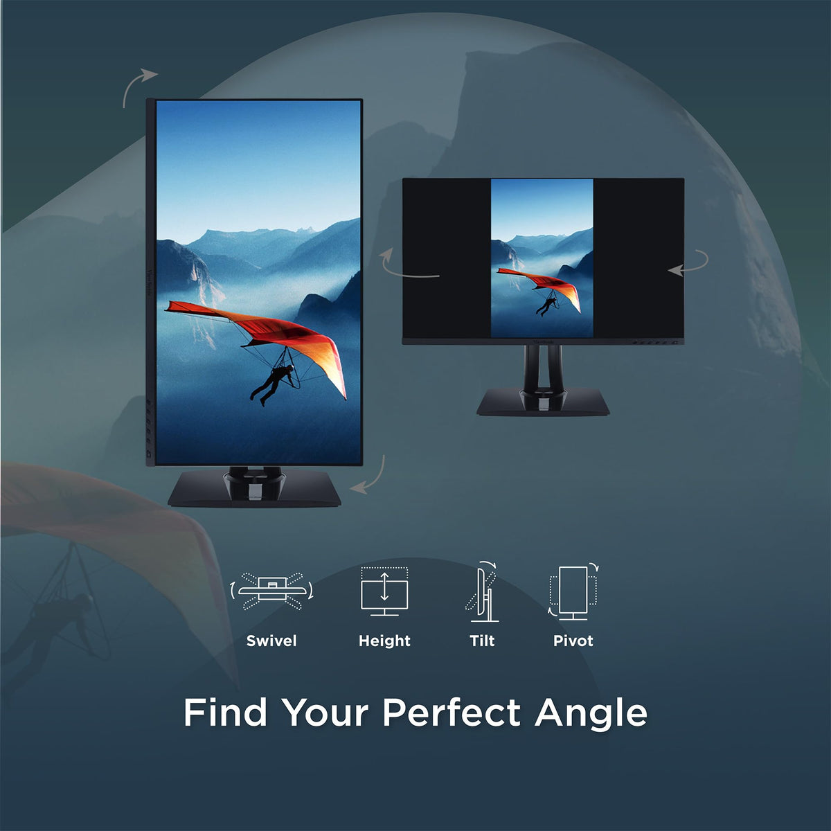 ViewSonic VP2756A slim bezels for seamless multi-monitor setups.
