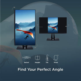 ViewSonic VP2756A slim bezels for seamless multi-monitor setups.