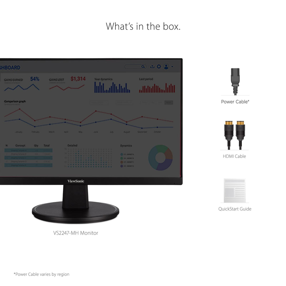 Edge-to-edge screen supports seamless multi-monitor setups with slim bezels.