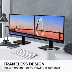 ViewSonic VS2447M angled view highlighting wide viewing angles for collaborative work.