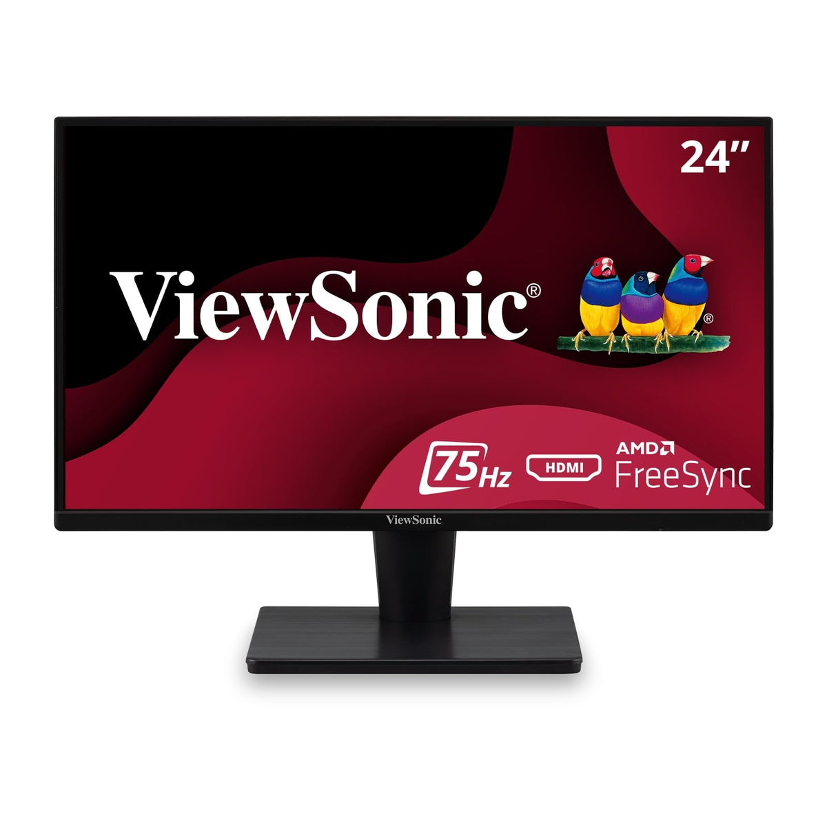 ViewSonic VS2447M desk setup suitable for compact home offices.