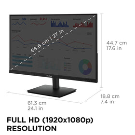 ViewSonic VS2747-H eye care features reduce fatigue during long work sessions