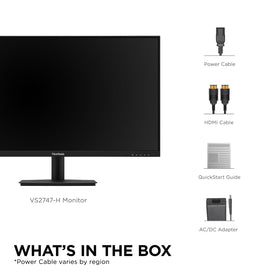 ViewSonic VS2747-H optimized for multi-monitor workspace configurations