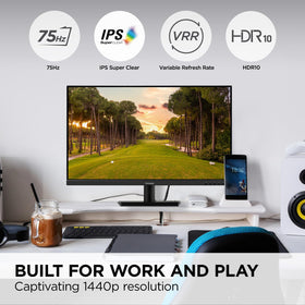 ViewSonic VS3225-2K IPS panel close-up with wide viewing angles.