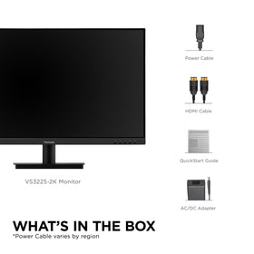 ViewSonic VS3225-2K VRR-ready visuals for smooth scenes.
