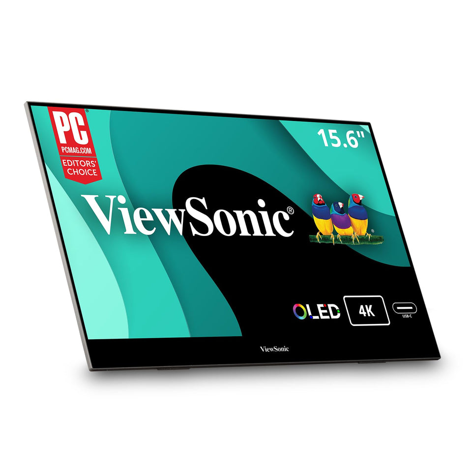 ViewSonic VX1655-4K-OLED front view for mobile work on the go
