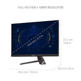ViewSonic VX2267-MHD shows fast 1ms MPRT in motion