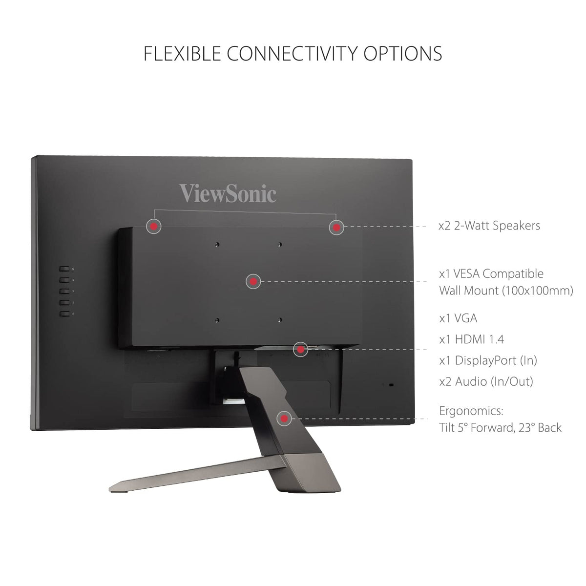 ViewSonic VX2267-MHD includes eye care features to reduce fatigue