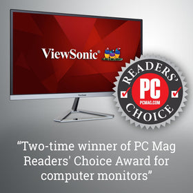 ViewSonic VX2276-SMHD view mode presets optimize visuals for game, movie, and text.