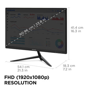 Eye care features like Flicker-Free and Blue Light Filter on VX2428A