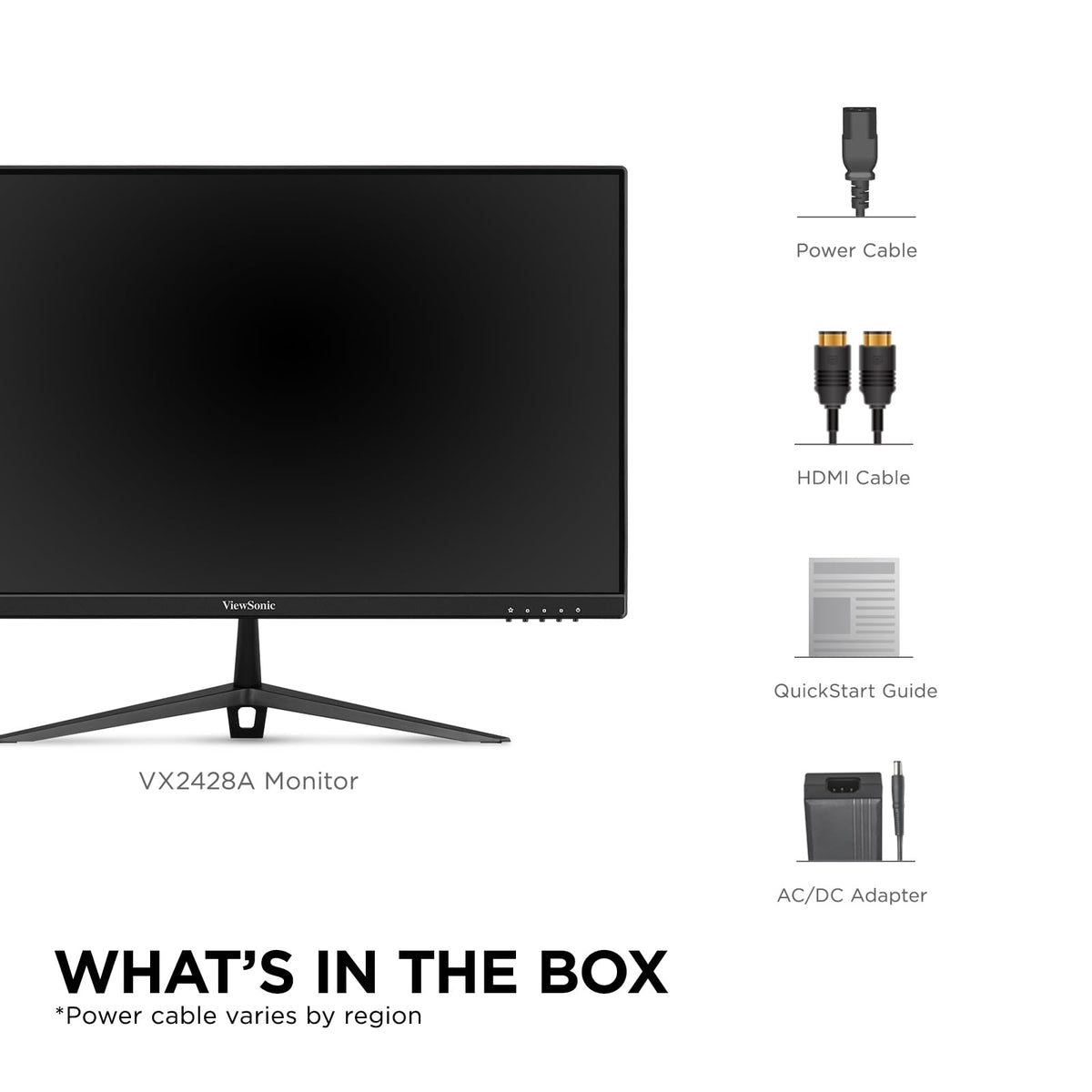 Versatile inputs: HDMI and DisplayPort for laptops and PCs