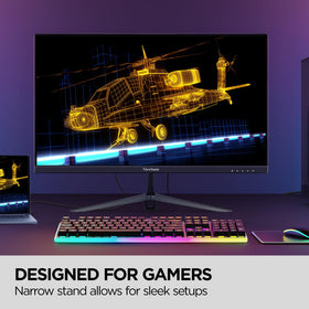 FreeSync enabled for tear-free gaming on VX2428A monitor