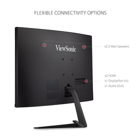 ViewSonic VX2718-2KPC-MHD multiple inputs support versatile connectivity