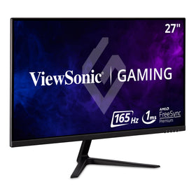 ViewSonic VX2718-P-MHD front view with frameless design for immersive gaming setup