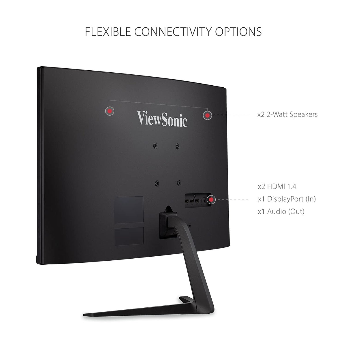 ViewSonic VX2718-PC-MHD 1500R curved screen enhances field of view