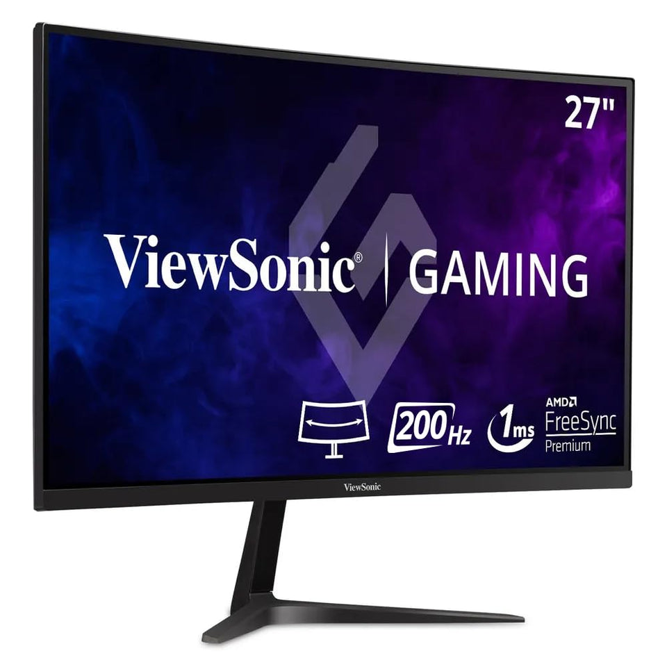ViewSonic VX2718-PC-MHD curved monitor front view for immersive work and play